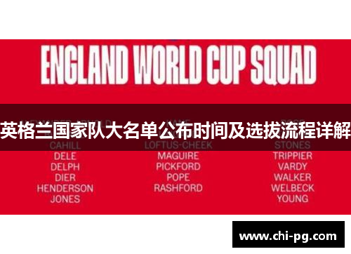 英格兰国家队大名单公布时间及选拔流程详解